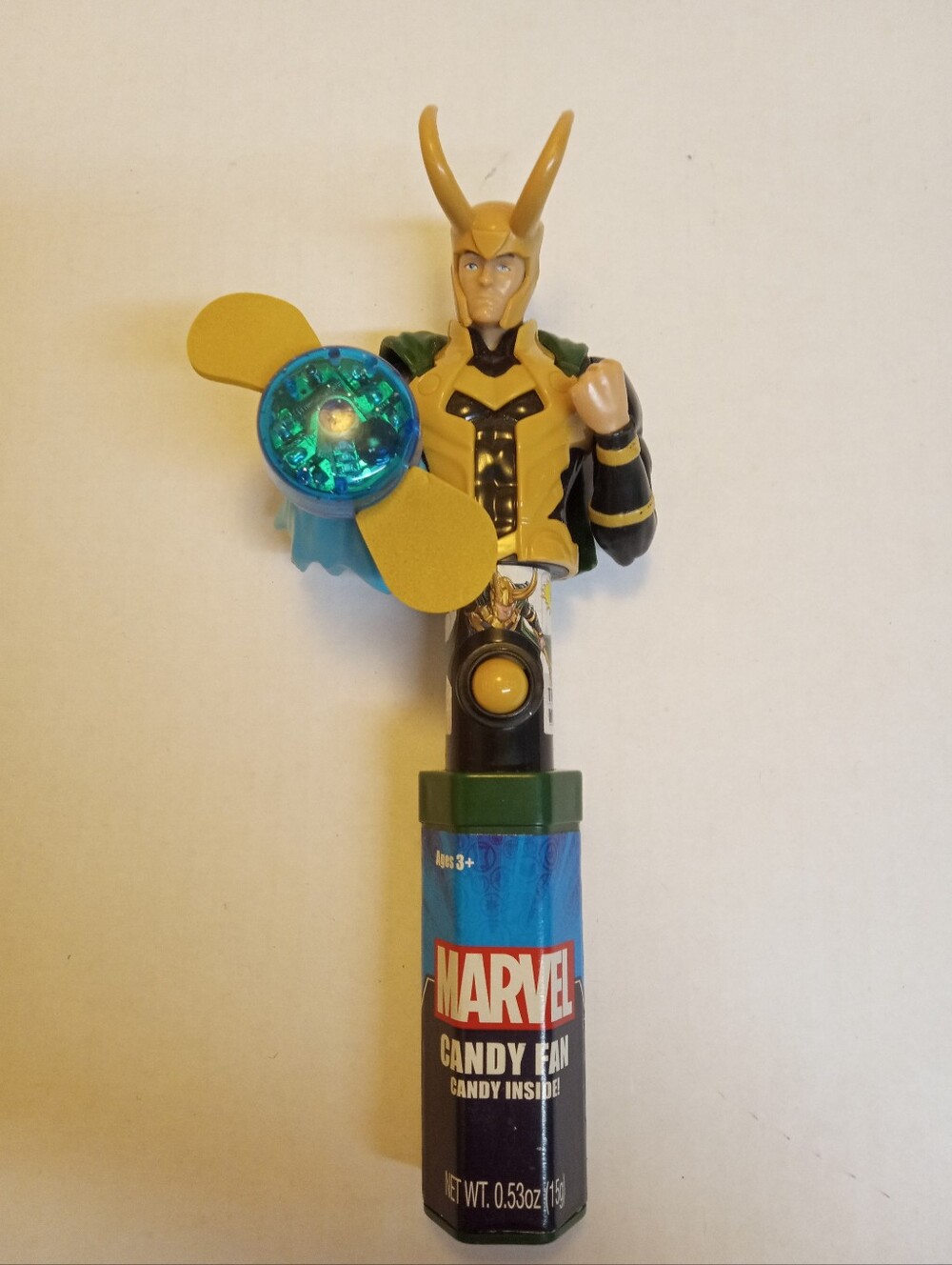 Loki Marvel Avengers Light Up spinning Fan Avengers Figure Works See Pictures